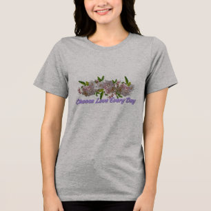 Camiseta Floral Escolha o Amor Todos os Dias Ins