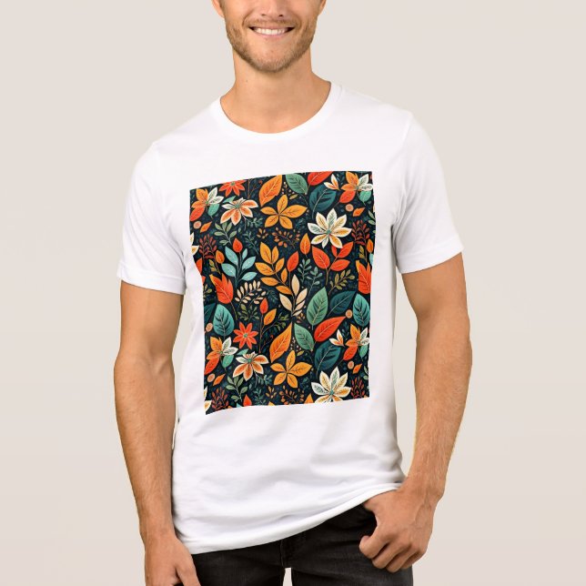 Camiseta Floral Exótica Fltern-24193 (Frente)