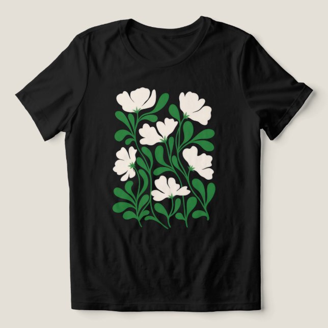 Camiseta Floral Feminina Sky Bloom (Design frontal)