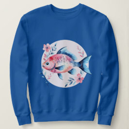 Camiseta Floral Fish Circle – Women’s Sweatshirt