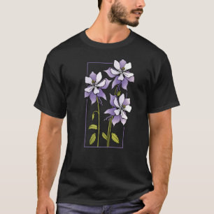 Camiseta Floral Fllower Colorado Columbine