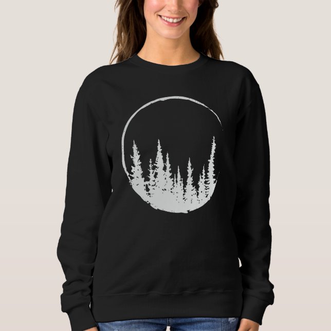 Camiseta Floral Forest Circle Tree Loving Forest Tree (Frente)