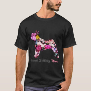 Camiseta Floral French Bulldog Mãe 68