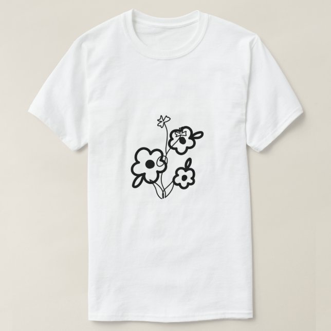Camiseta Floral Garden Botanical Leaves - Nature Art Design (Frente do Design)