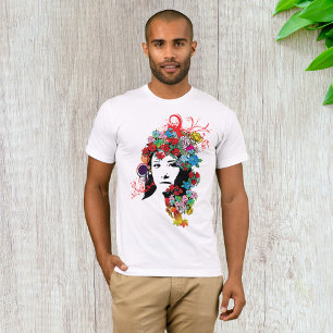Camiseta Floral Girl Mens T Shirt