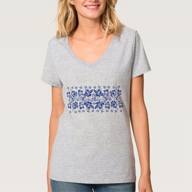 Camiseta Floral Havaiano (Frente)