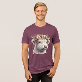 Camiseta Floral Highland Cow