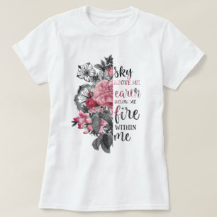 Camiseta Floral Inspiracional