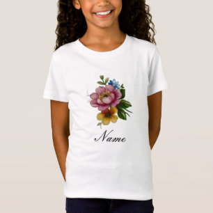 Camiseta Floral Inspirado em Porcelana