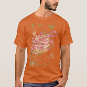 Camiseta Floral Japão Sakura Flor Rosa Flor Japonês Cherry