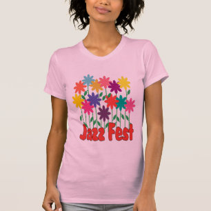 Camiseta Floral Jazz Fest