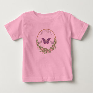 Camiseta Floral Live Freely Butterfly