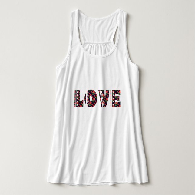 Camiseta Floral Love (Frente do Design)