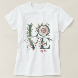 Camiseta Floral Love