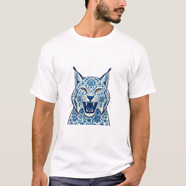 Camiseta Floral lynx (Frente)