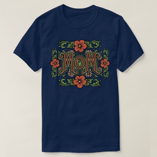 Camiseta Floral Mãe (Frente do Design)