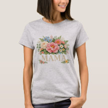 Camiseta Floral Mama