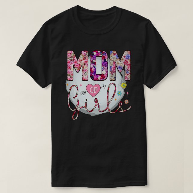 Camiseta Floral Mama 9 (Frente do Design)