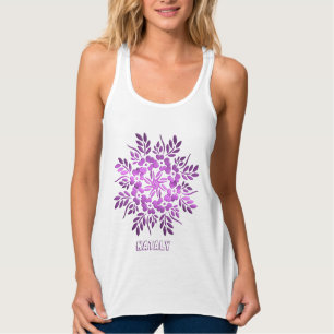 Camiseta Floral Mandala Roxa