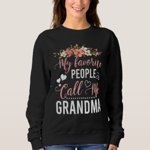 Camiseta Floral Minhas Pessoas Favoritas Me Chamam De Avó M