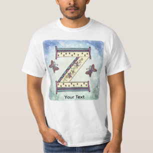 Camiseta floral monograma Z