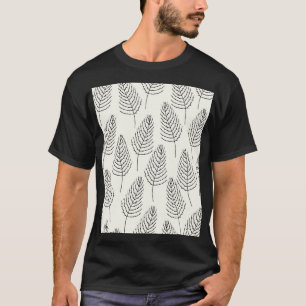 Camiseta Floral Natural: Abstrato White Vintage