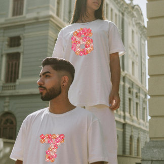 Camiseta Floral Number 6 of 6 7 Duo Matching Valentine