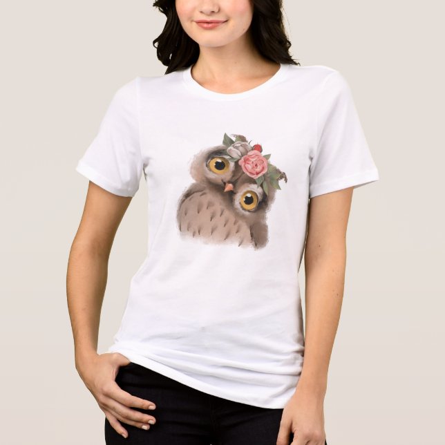 Camiseta Floral Owl (Frente)