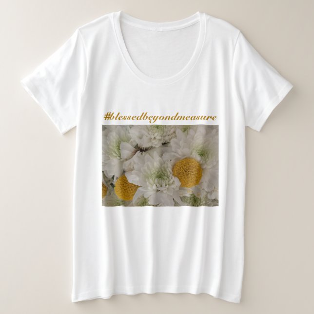 Camiseta floral para mulheres (Frente do Design)