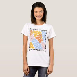 Camiseta Floral Pastel Retro Feminina Sunshine Dai