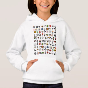 Camiseta Floral popular e aves coloridas