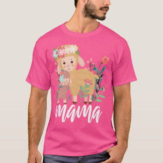 Camiseta Floral Shea Mãe Bebê Mãe Dia de as mães Animal