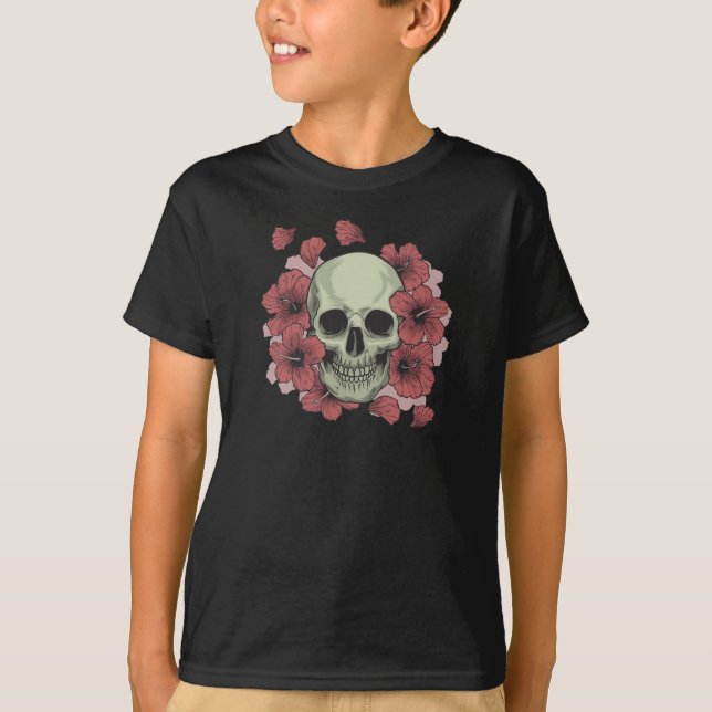 Camiseta Floral Skull Dia de los Muertos | Tanque superior (Frente)