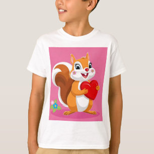 Camiseta Floral Squirrel Love: Dia de as mães