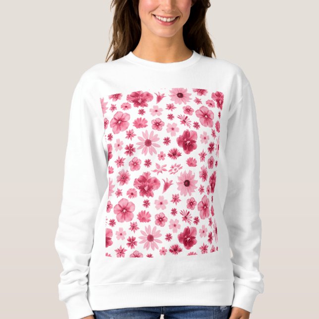 Camiseta floral sudadera (Frente)