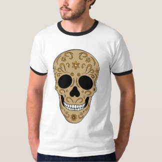 Camiseta Floral Sugar Skull Dia de los Muertos