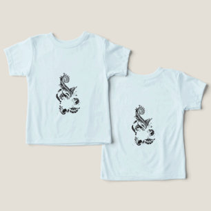 Camiseta Floral Swirl Art ・ Elegante Nature Design