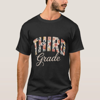 Camiseta Floral Terceiro Ano De Volta À Escola