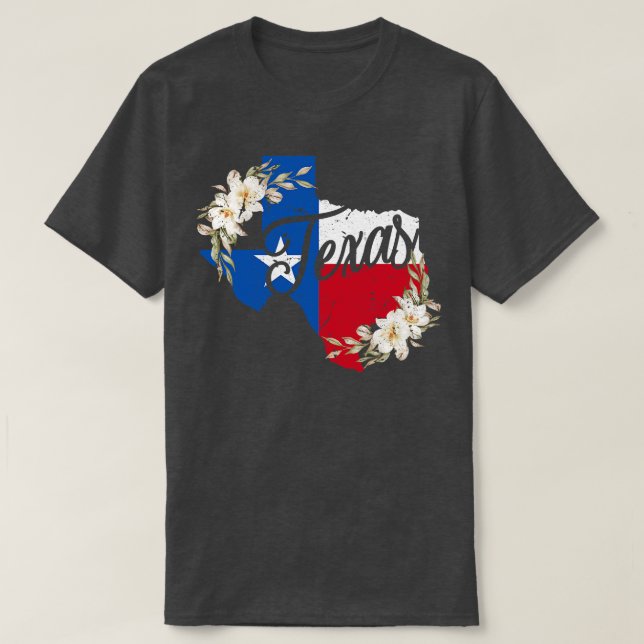Camiseta Floral Texas (Frente do Design)