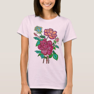 Camiseta Floral Vibrante