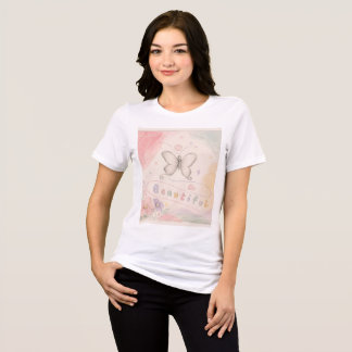 Camiseta Floral Vintage Borboleta | Suave Estética