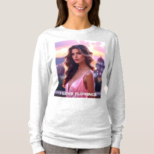 CAMISETA FLORENÇA - EU AMO FLORENÇA - ITÁLIA