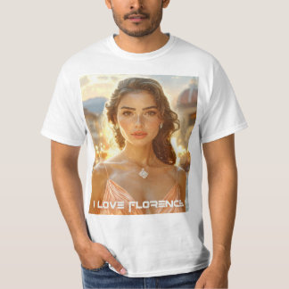 CAMISETA FLORENÇA - ITÁLIA - EU AMO FLORENÇA