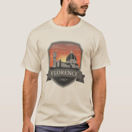 Camiseta Florence Itália Skyline Viagem