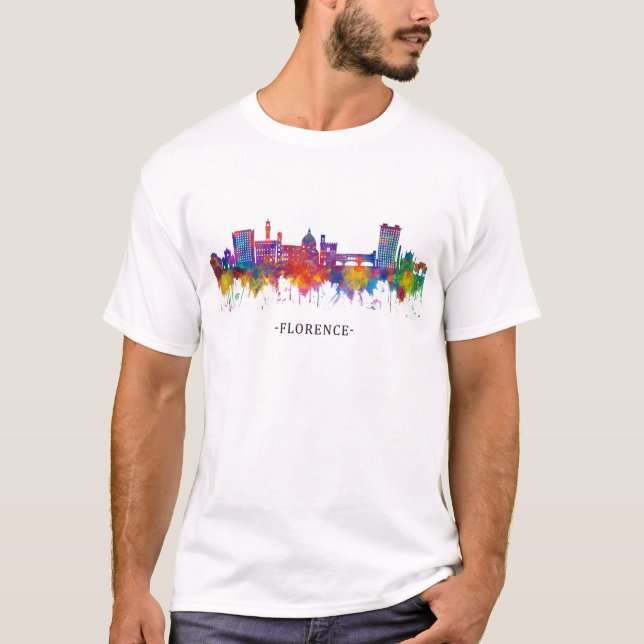Camiseta Florence Italy Skyline (Frente)