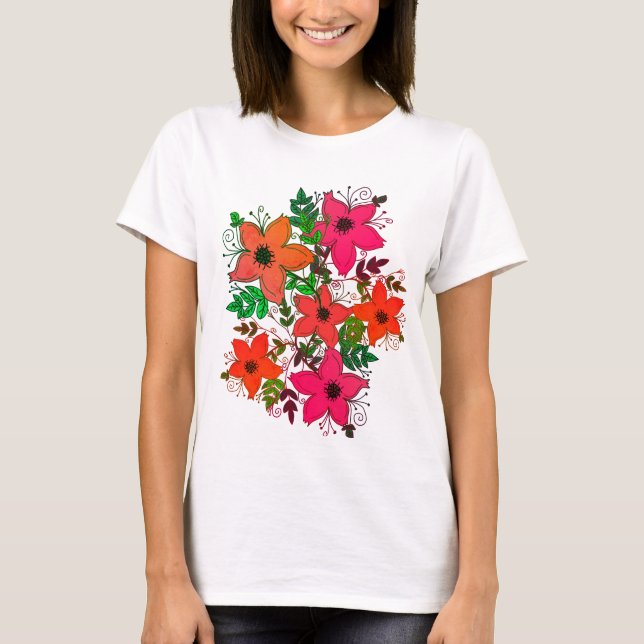 Camiseta Flores (Frente)