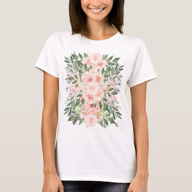 Camiseta flores (Frente)