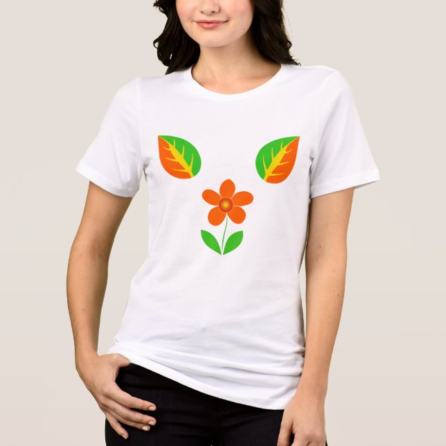 Camiseta flores (Frente)