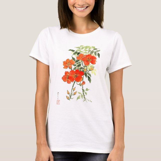 Camiseta Flores 02 de OKASAN (Frente)