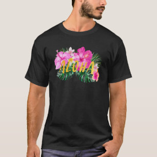 Camiseta Flores Aloha Hibiscus